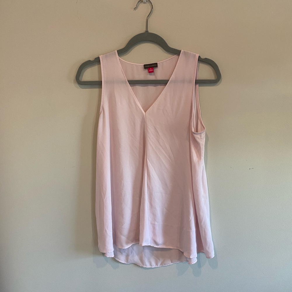 Light Pink Vince Camuto Sleeveless V-Neck